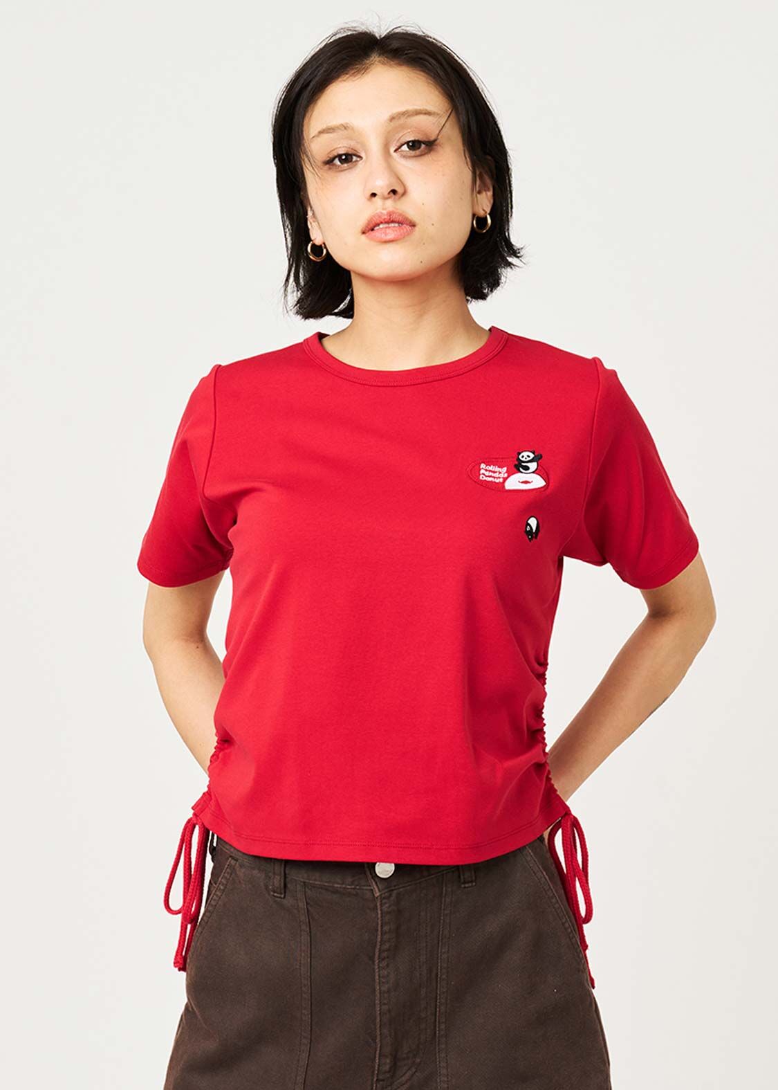 日本預訂 graniph GH Rolling Panda's Donuts | Drawstring Compact T-Shirt