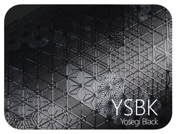 LIFE+GUARD YSBK Yosegi Black LIFE+GUARD Yosegi Black vinyl skin sample for 3C protective wraps