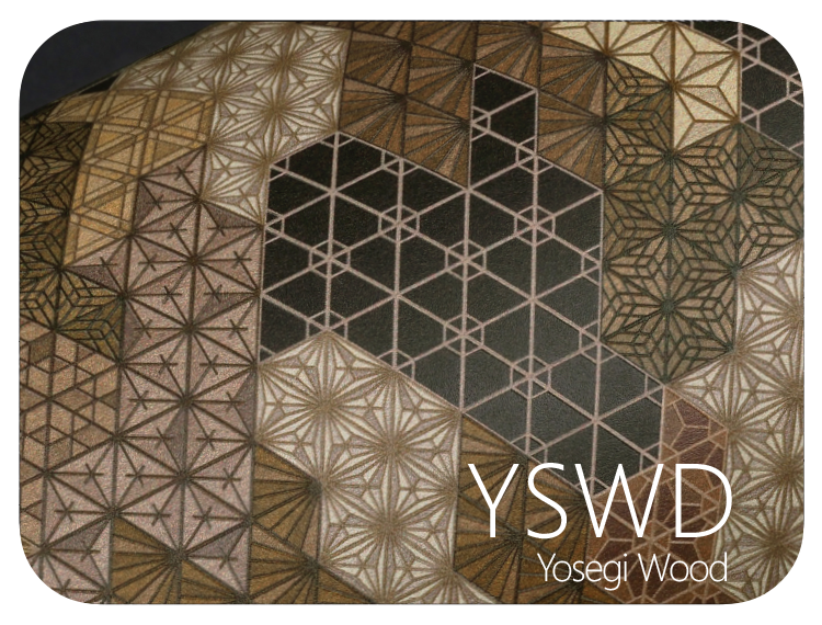 LIFE+GUARD YSWD Yosegi Wood LIFE+GUARD Yosegi Wood vinyl skin sample for 3C protective wraps