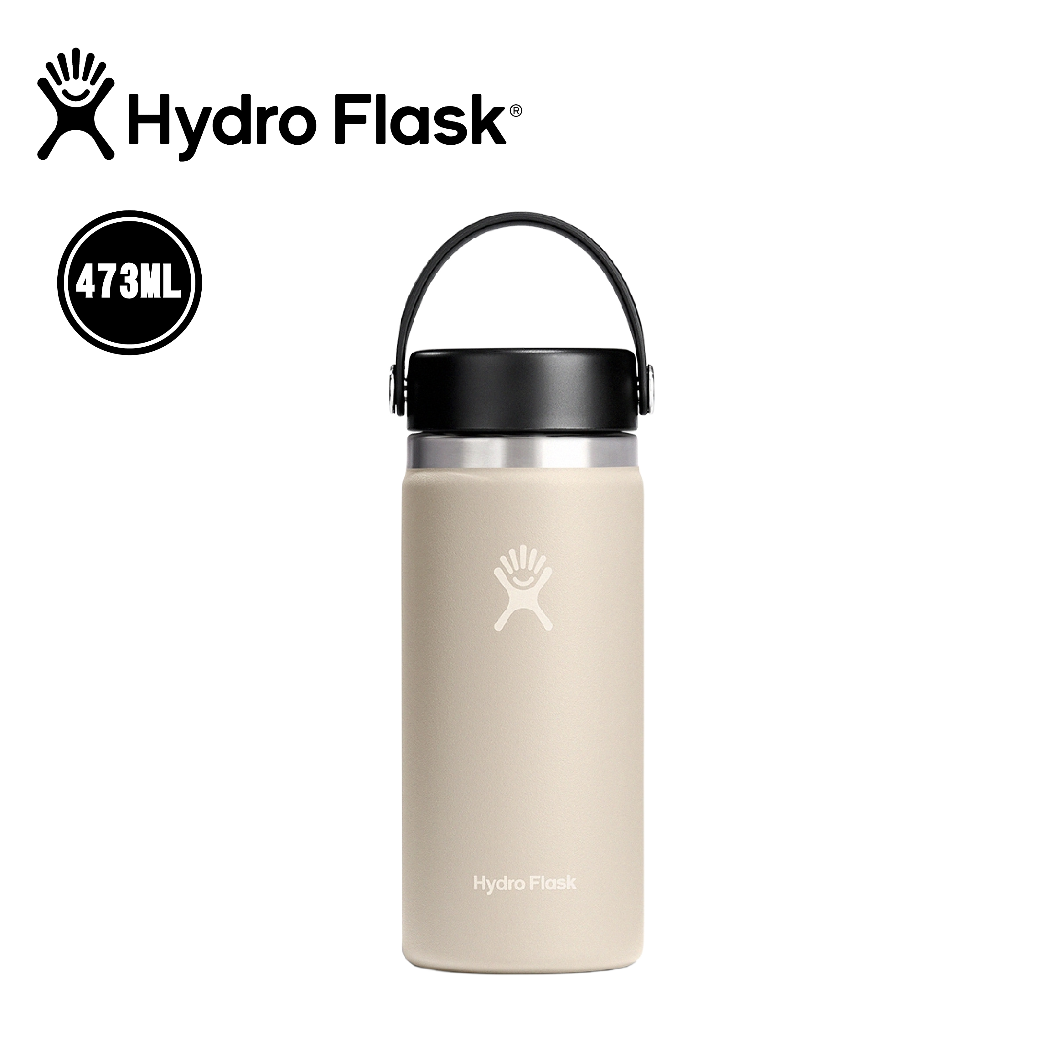 Hydro flask 美國 寬口真空保溫鋼瓶 16oz/473ml (燕麥色) 52HFW16CTS114
