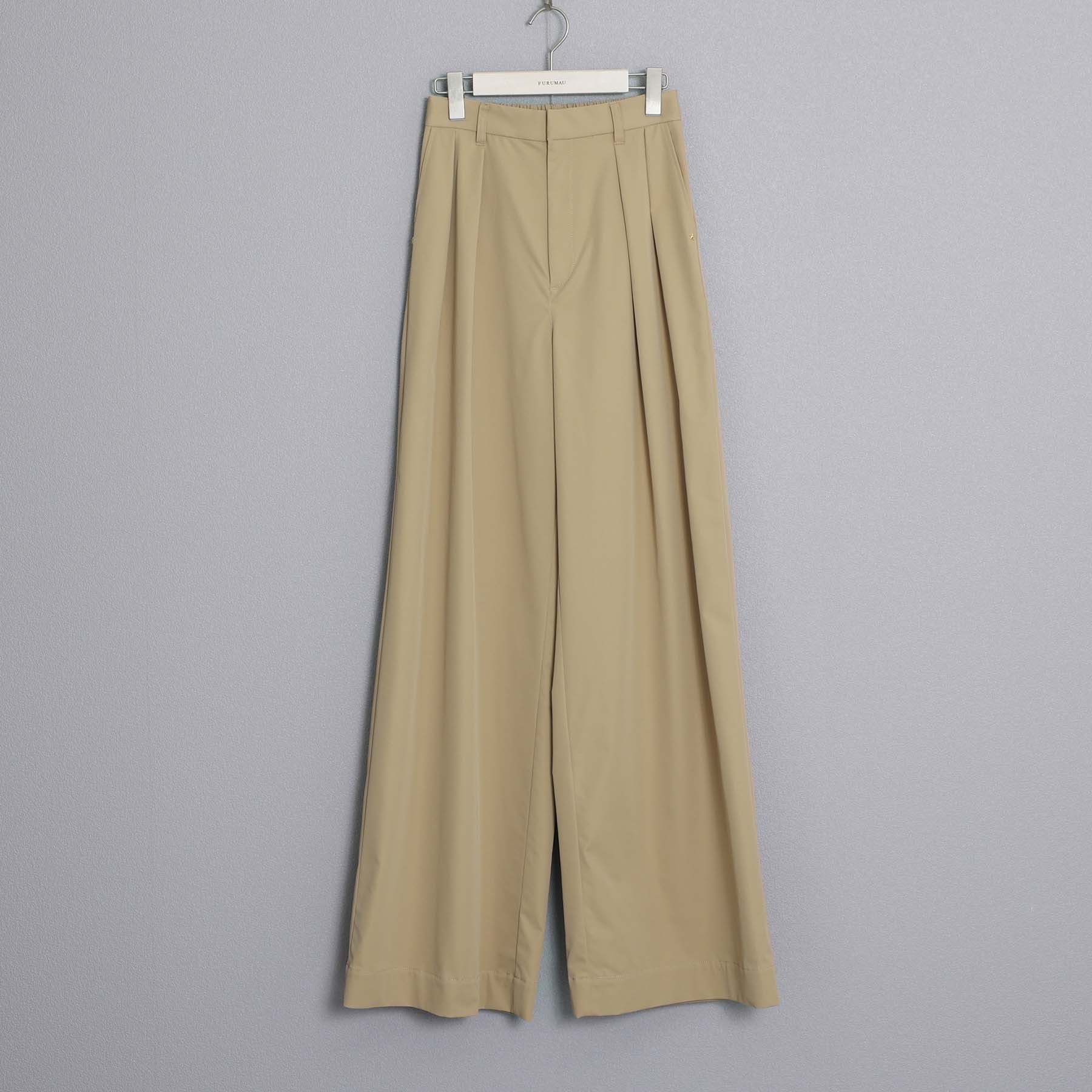 時尚直筒雙摺褲（卡其）