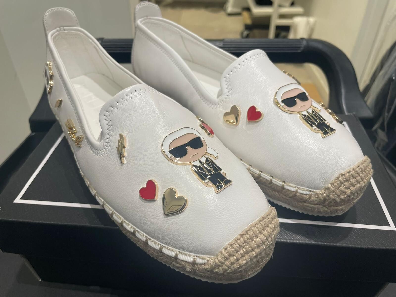 Karl Lagerfeld 女裝鞋 (草鞋款 - 白) KLP