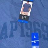 [S] GAP BLUE 1969 MEN'S T-SHIRT, 1943125-BLUE (SZZ1134)