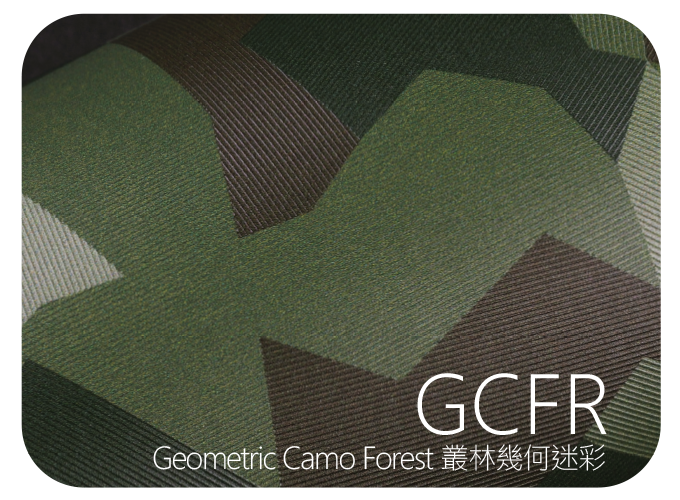 LIFE+GUARD GCFR Geometric Camo Forest 叢林幾何迷彩 幾何紋貼膜樣式，適用於相機、鏡頭與 3C 裝置表面保護與風格打造