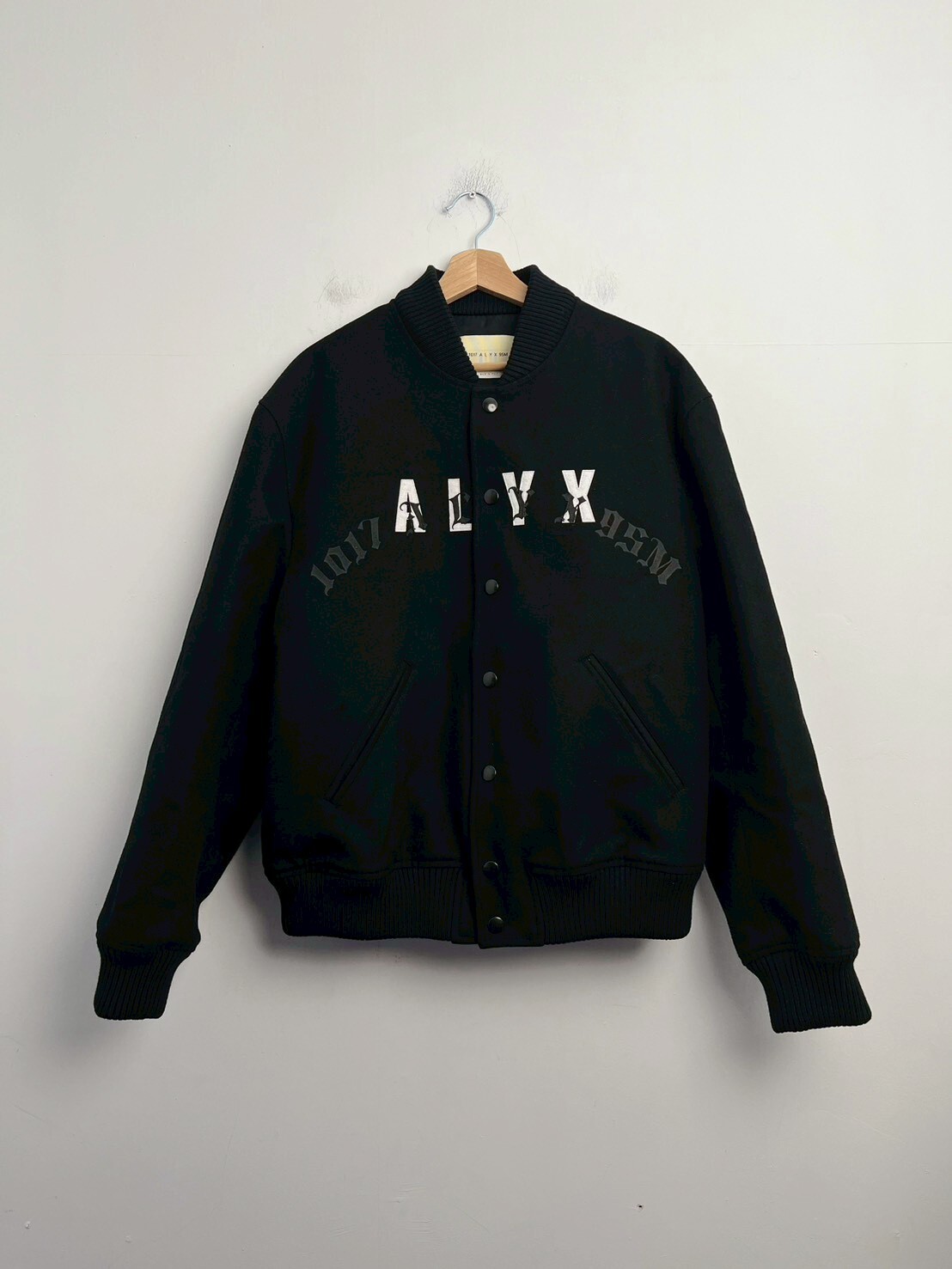 1017 ALYX 9SM leather-logo bomber jacket SIZE L