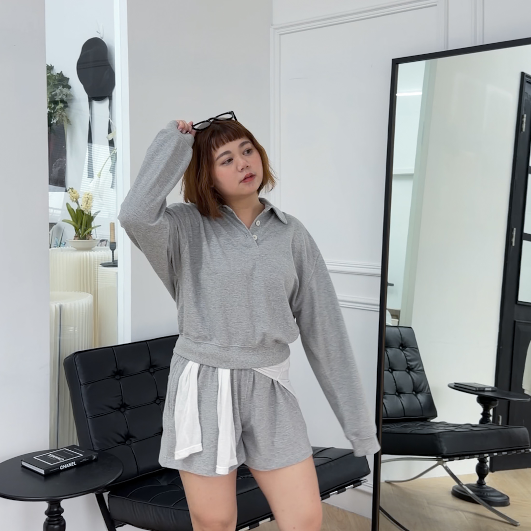 A05懶人推薦!日常出門舒服套裝(灰)