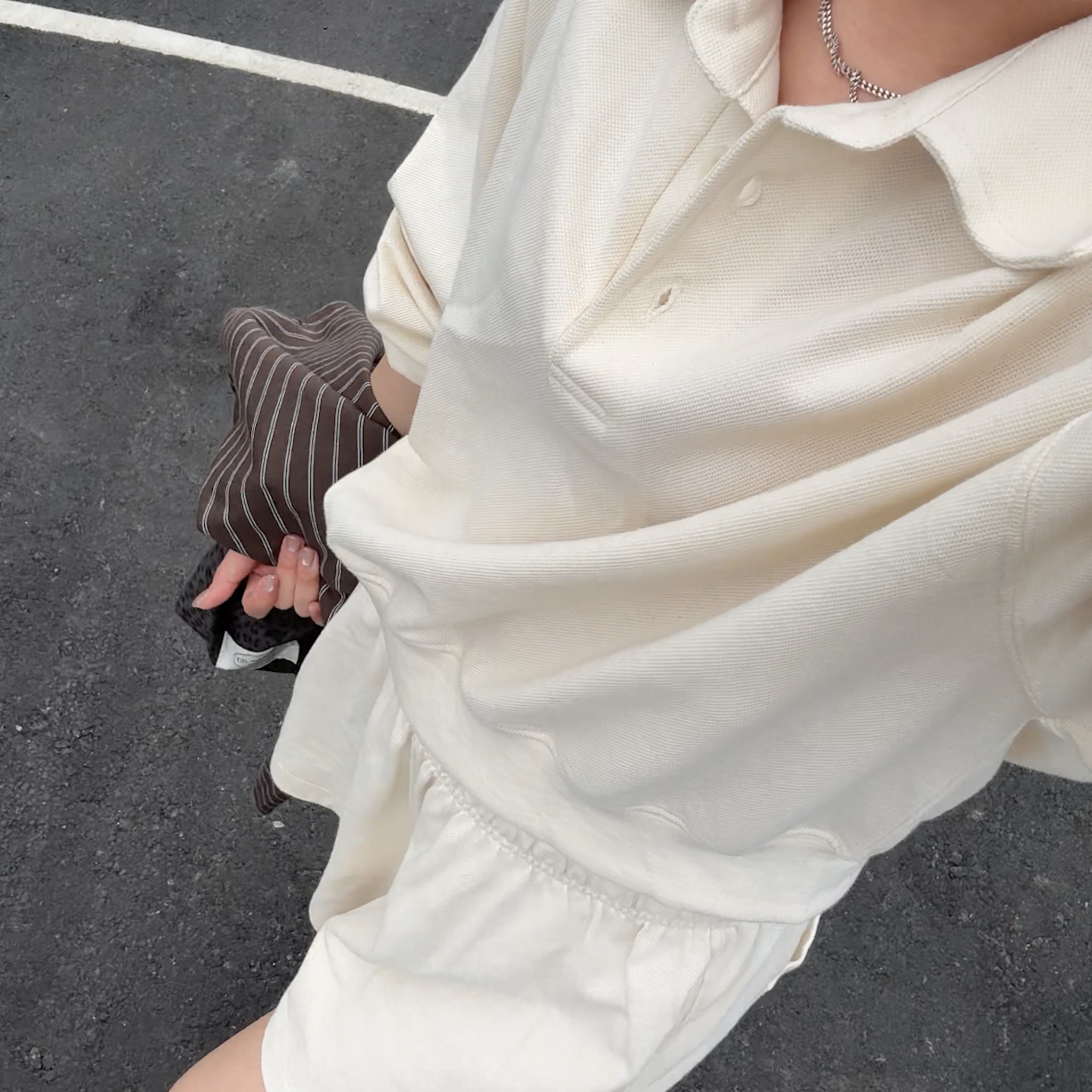 A05懶人推薦!日常出門舒服套裝(奶油)