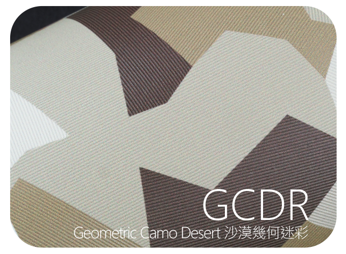 LIFE+GUARD GCDR Geometric Camo Desert 沙漠幾何迷彩 幾何紋貼膜樣式，適用於相機、鏡頭與 3C 裝置表面保護與風格打造