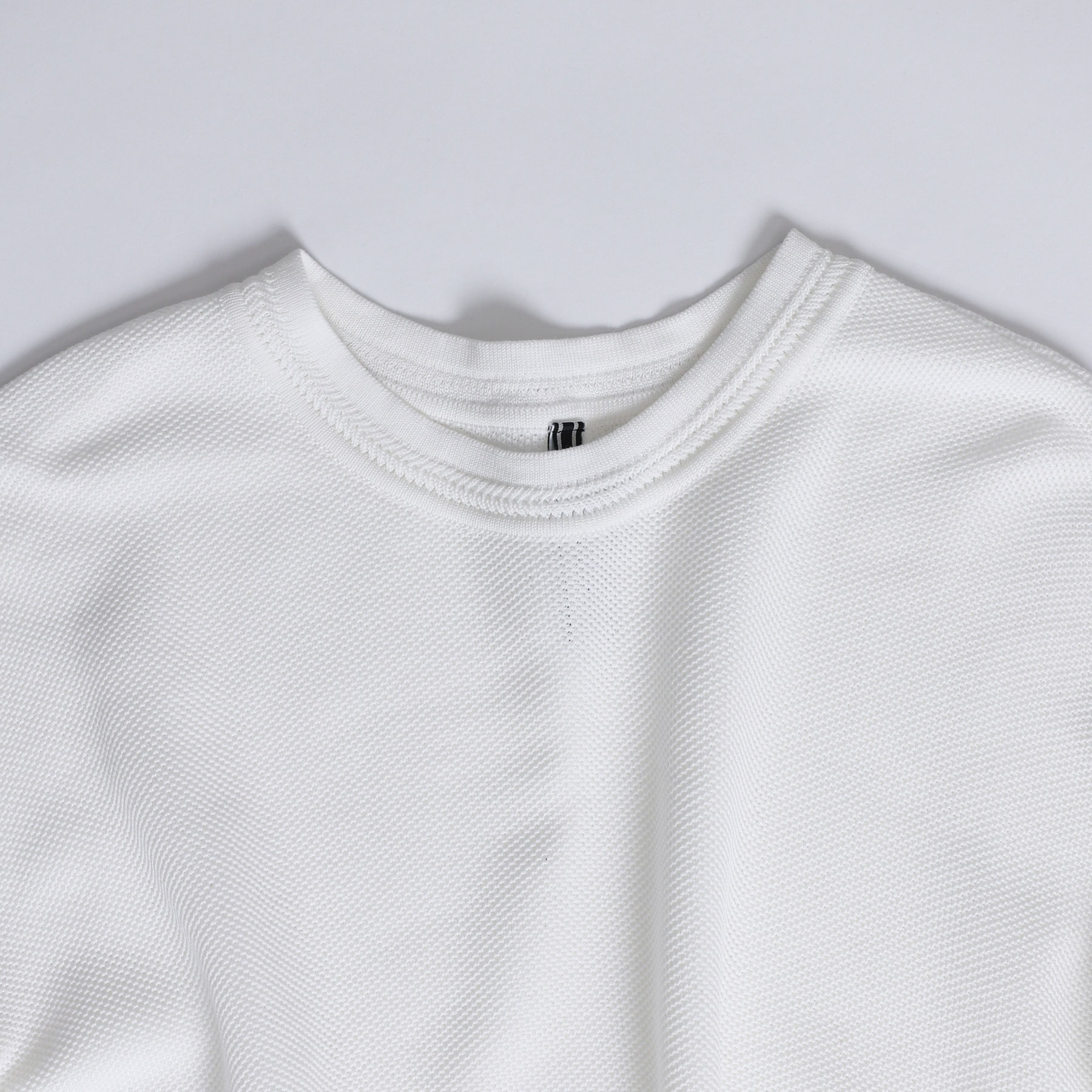 夏日涼感針織上衣（白）