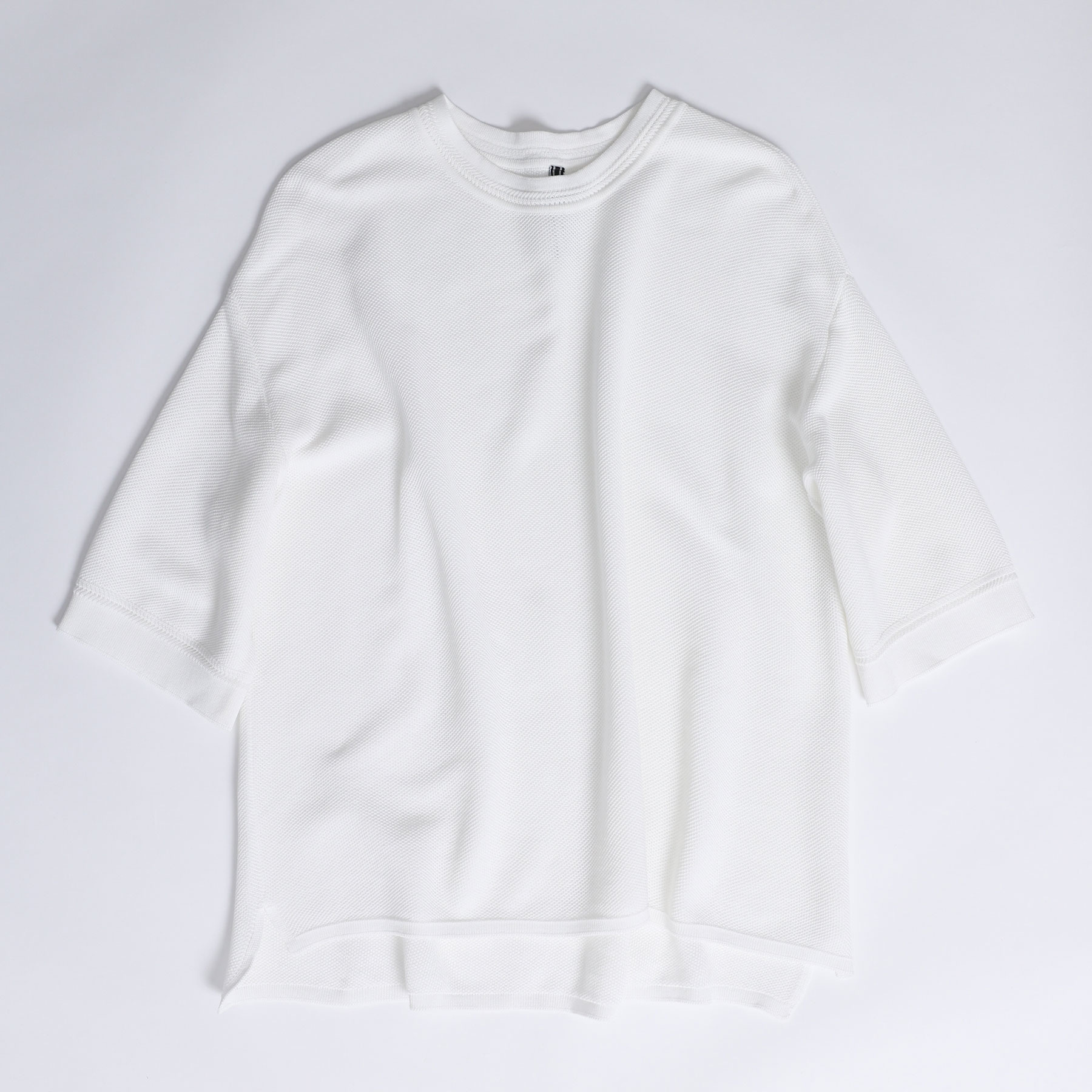 夏日涼感針織上衣（白）