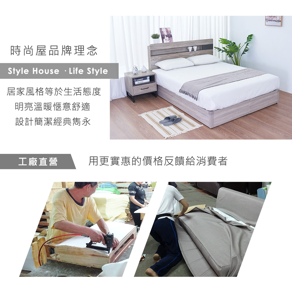 時尚屋傢俱工廠直營，能以更實惠的價格回饋消費者。