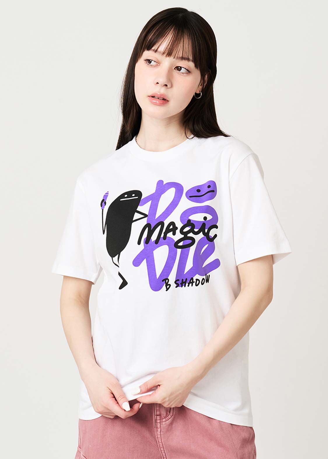 日本預訂 graniph GH Magic Paint Beautiful Shadow Logo | T-Shirt