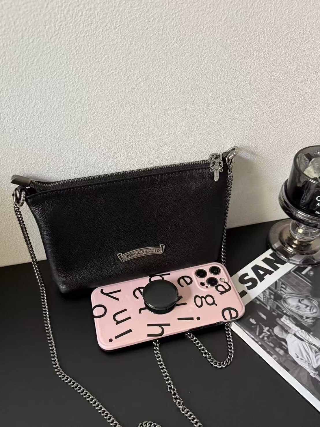 G172【克羅心鏈條麻將包】