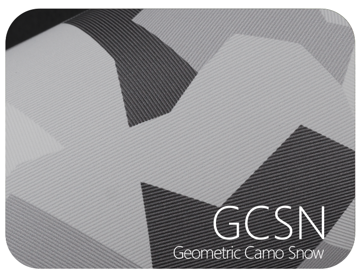LIFE+GUARD GCSN Geometric Camo Snow LIFE+GUARD Geometric Camo Snow vinyl skin sample for 3C protective wraps