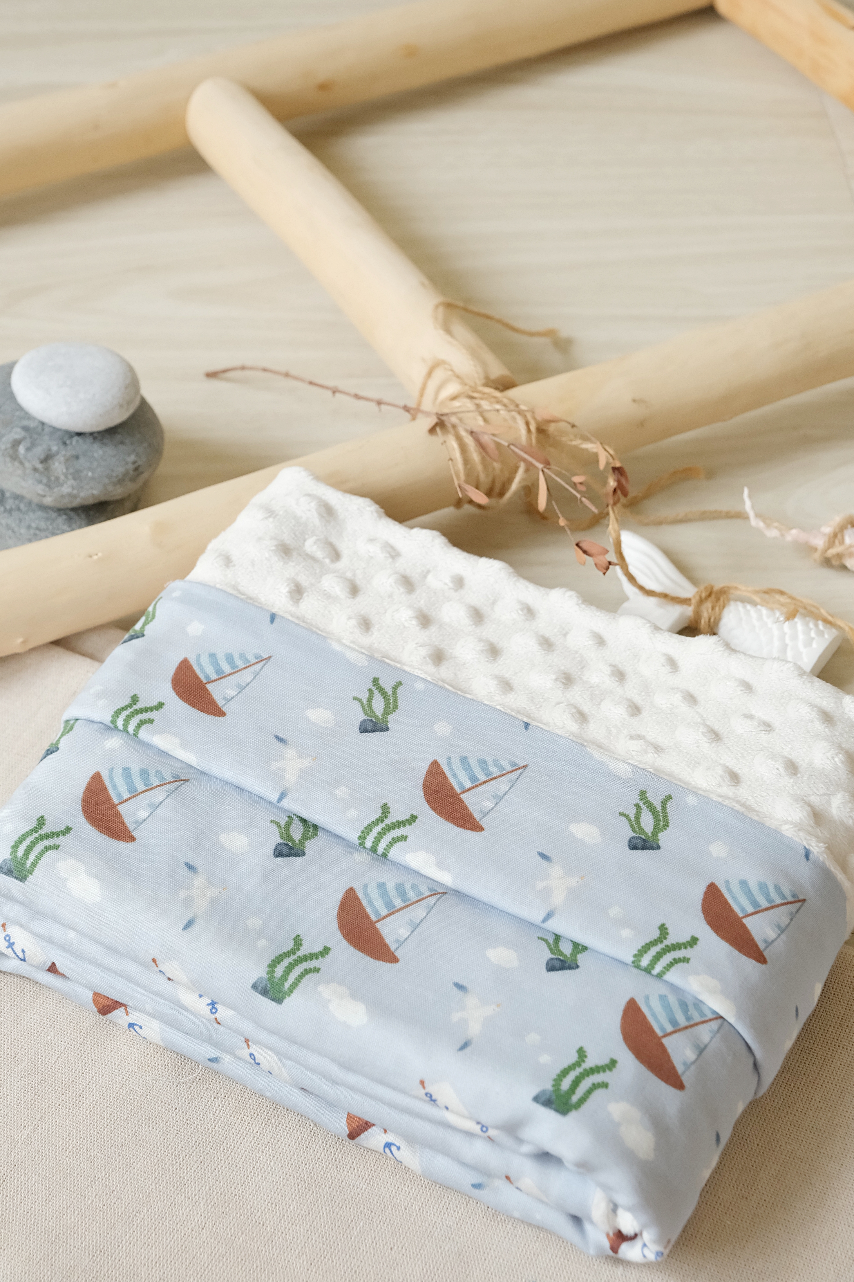 Hi Y.P store-舒眠毯-獨家設計款-航海日記