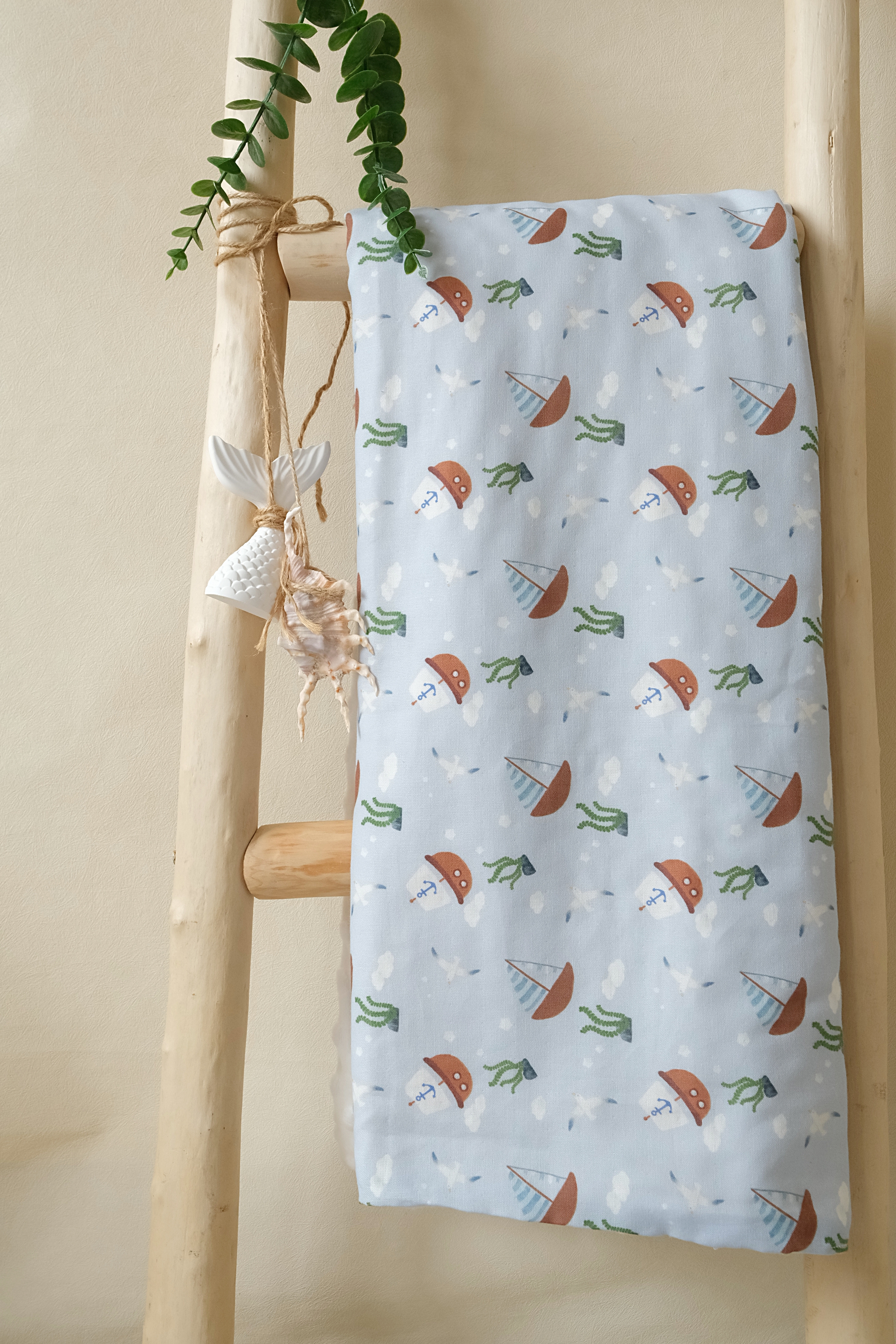 Hi Y.P store-嬰兒車蓋毯-獨家設計款-航海日記