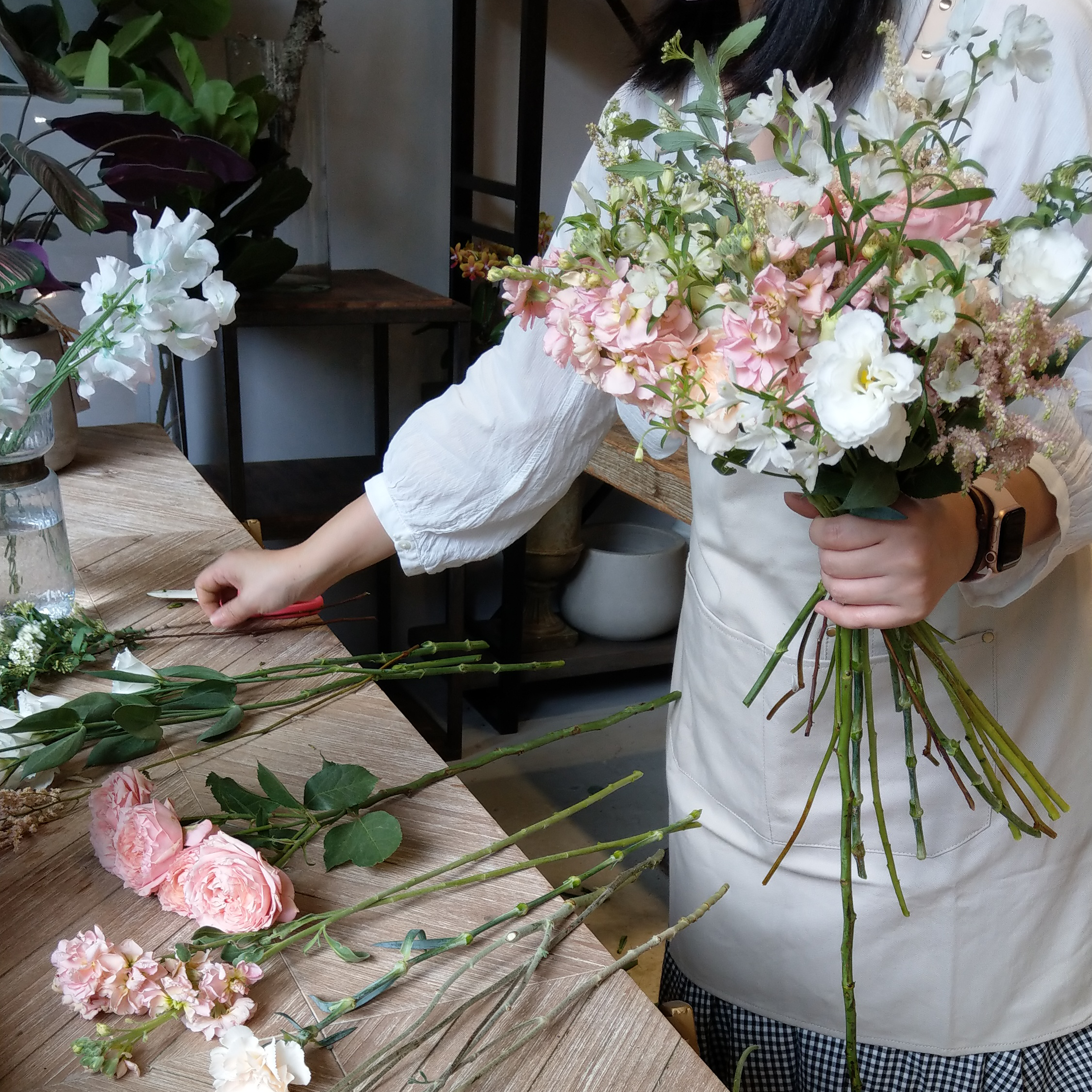 季節花藝【 畫畫花花親子花束創作課】