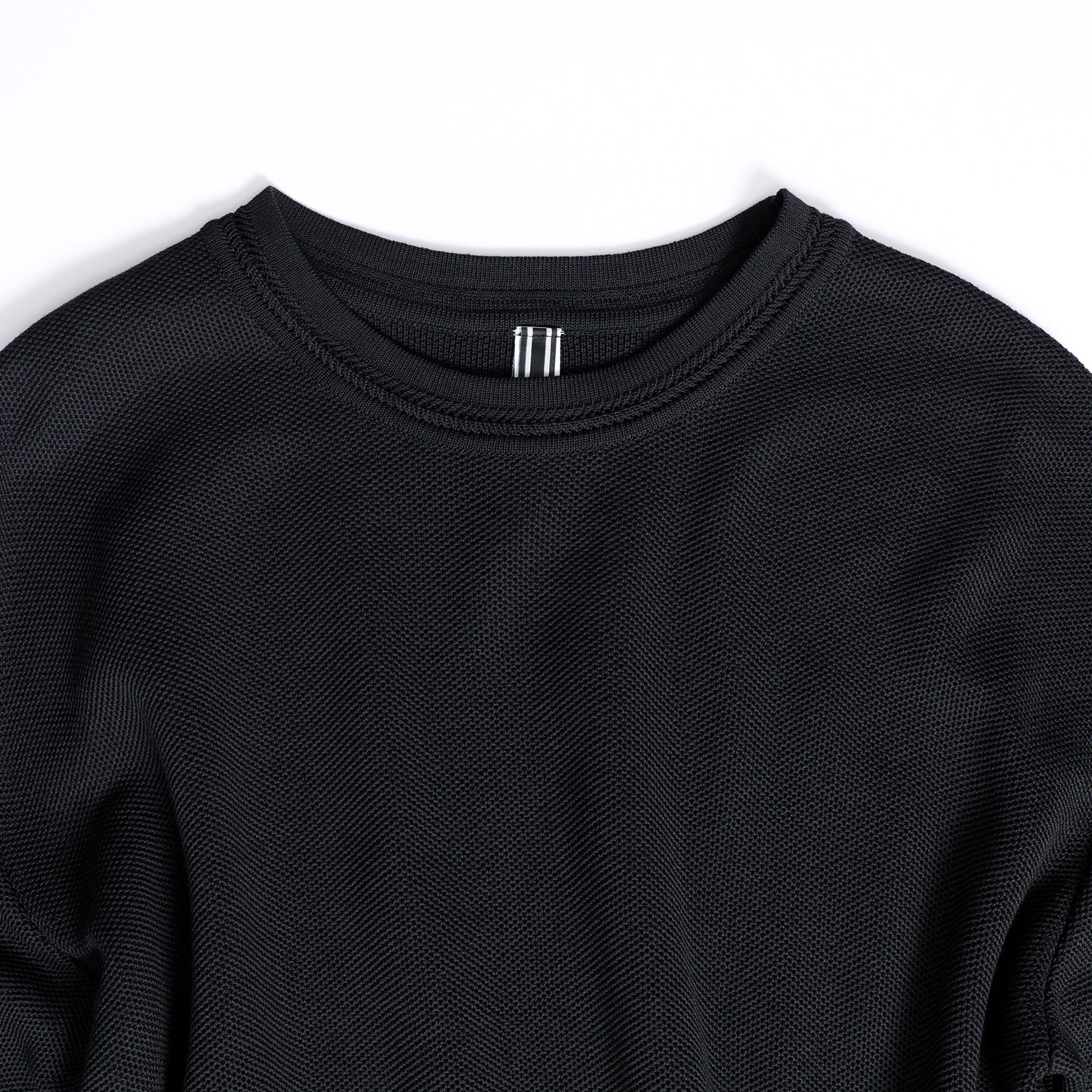 夏日涼感針織上衣（黑）