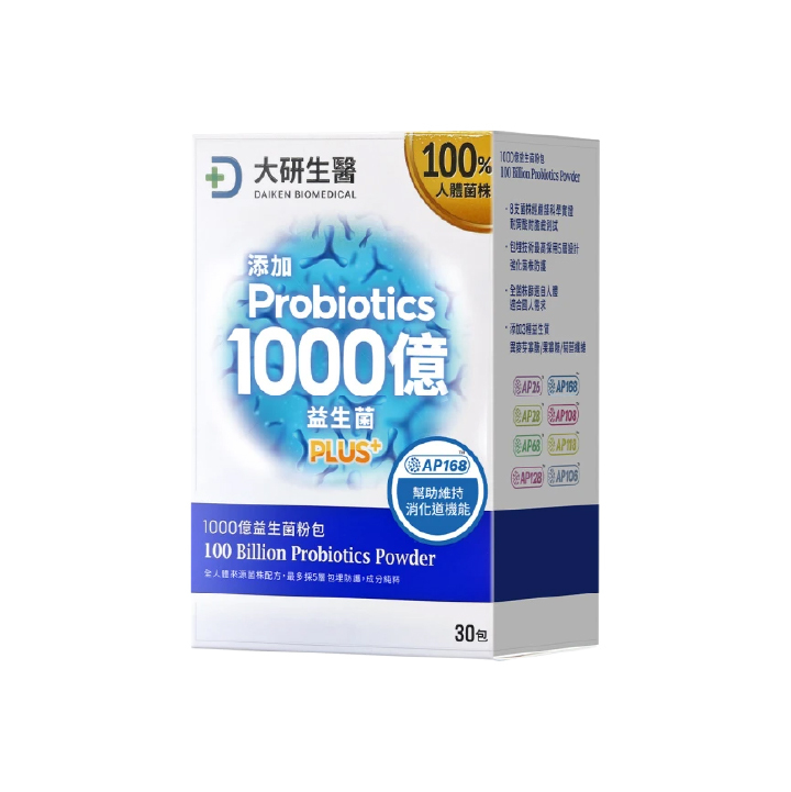 【大研生醫】1000億益生菌粉包PLUS+
