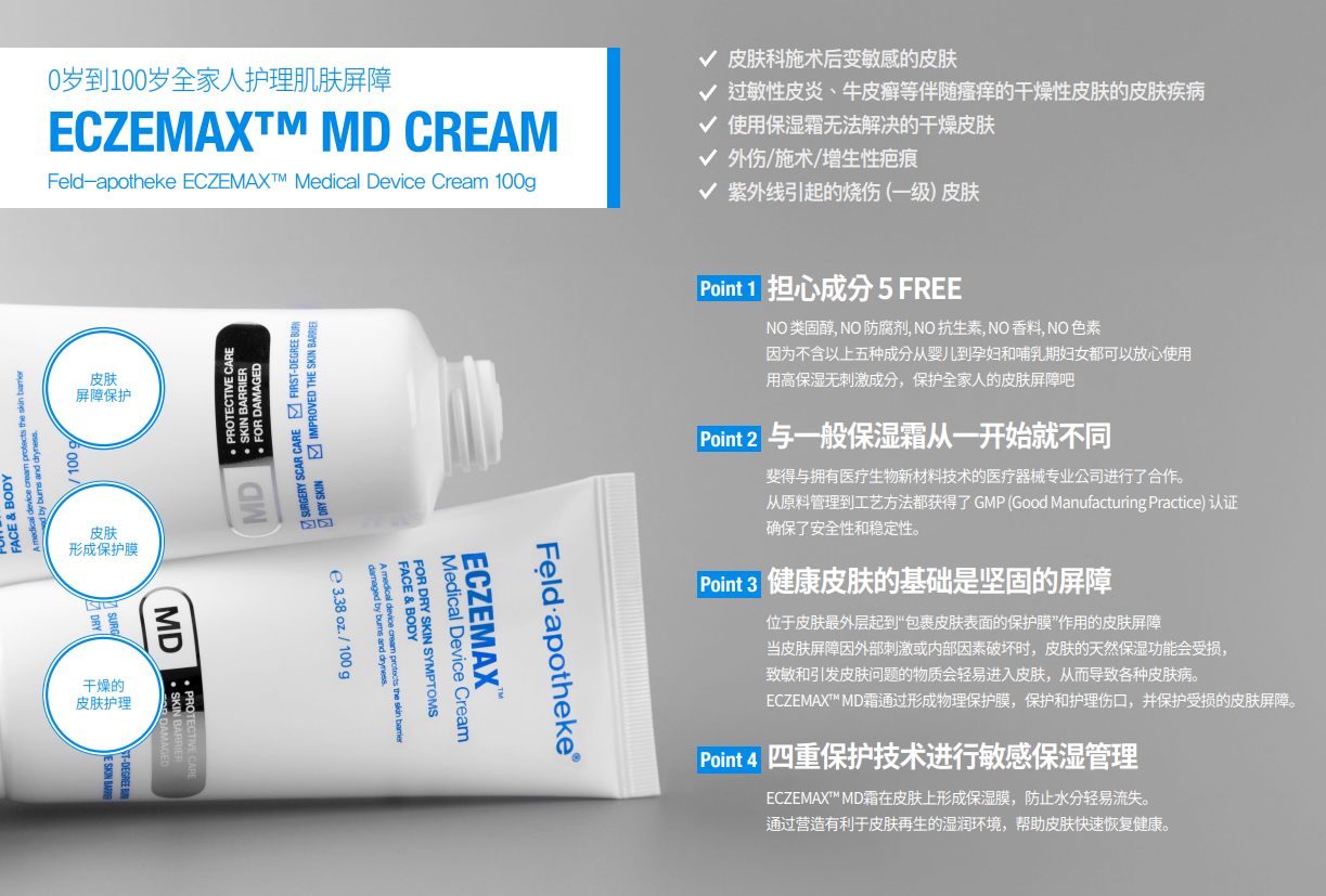 BN260330-F10-Feldapotheke-醫療器械霜-ECZEMAX MEDICAL DEVICE CREAM-100g-(EXP-)
