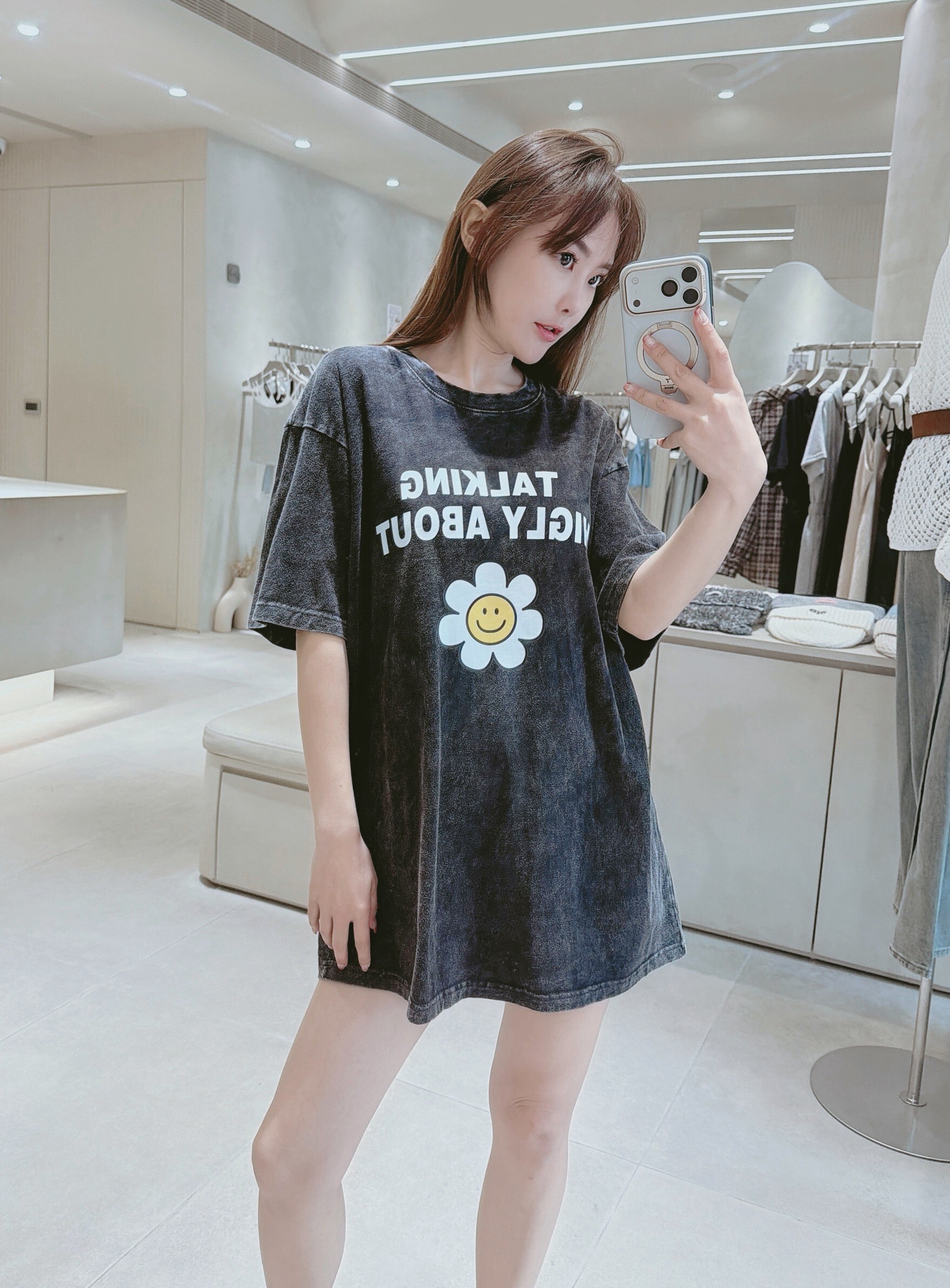 笑臉小花字母水洗衣