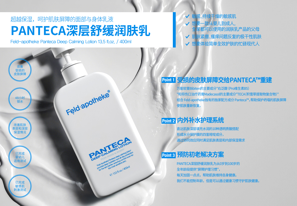 BN260330-F12-Feldapotheke-Panteca 細緻鎮靜乳液-PANTECA DEEP CALMING LOTION-400ML-(EXP-)