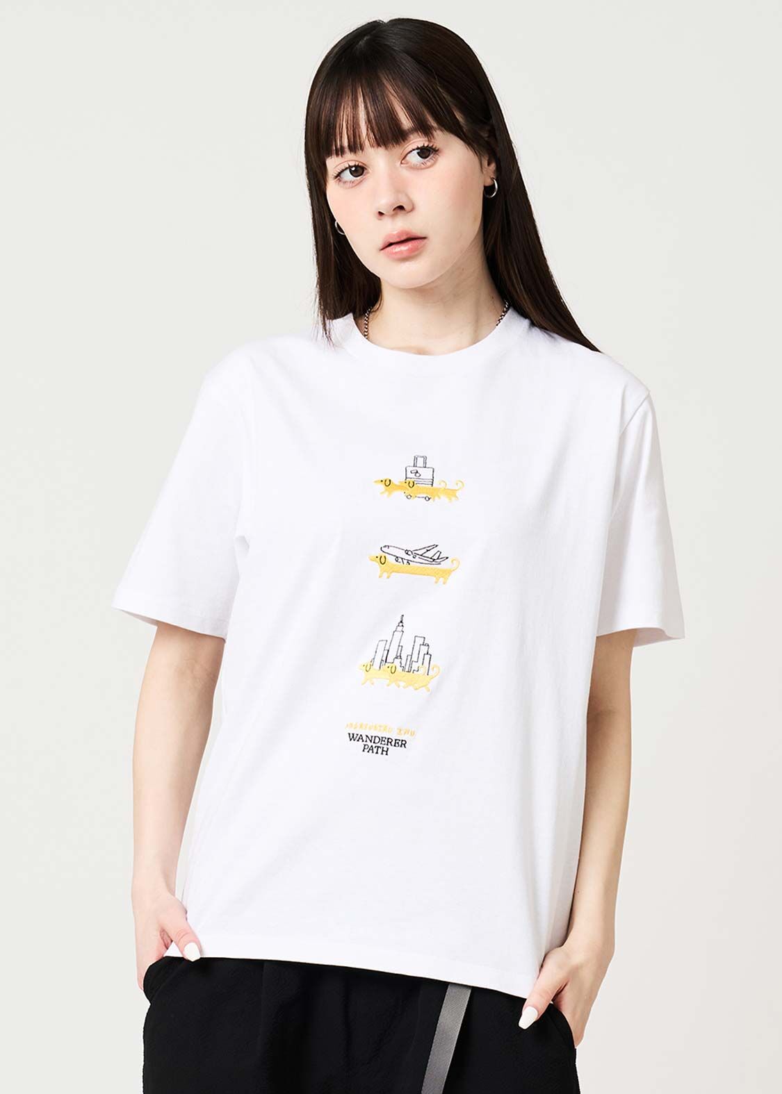 日本預訂 graniph GH Nagasugiru Inu Wanderer Pass | T-shirt