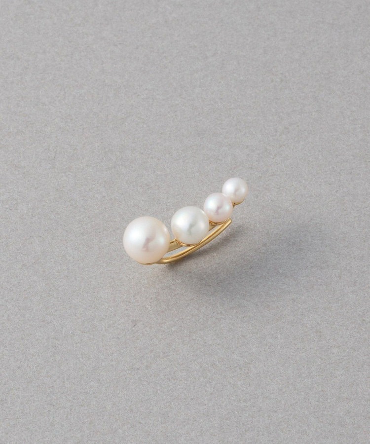 [連線優惠] ete K18 排列珍珠耳環