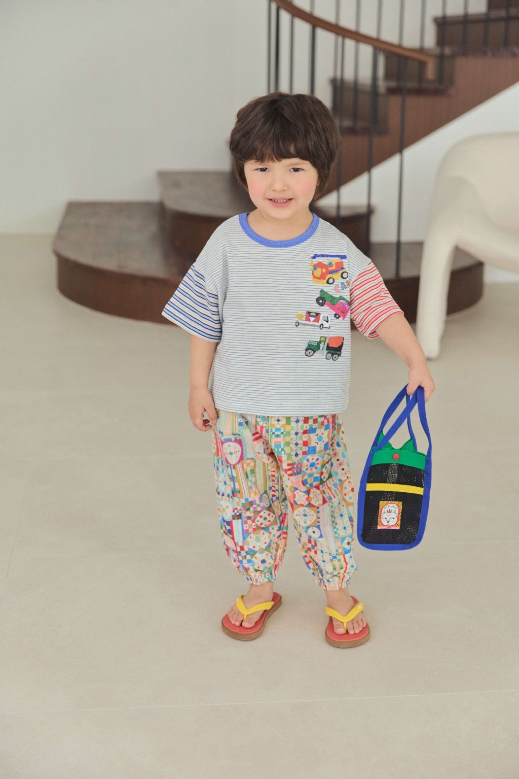 老花繽紛束口褲