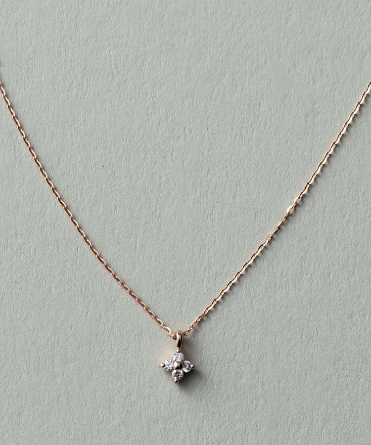 [連線優惠] ete K18YG 璀璨小花鑽石項鍊