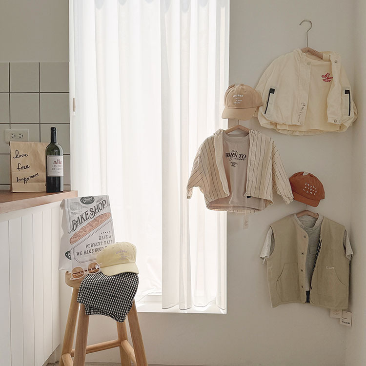 簡約直條紋長褲