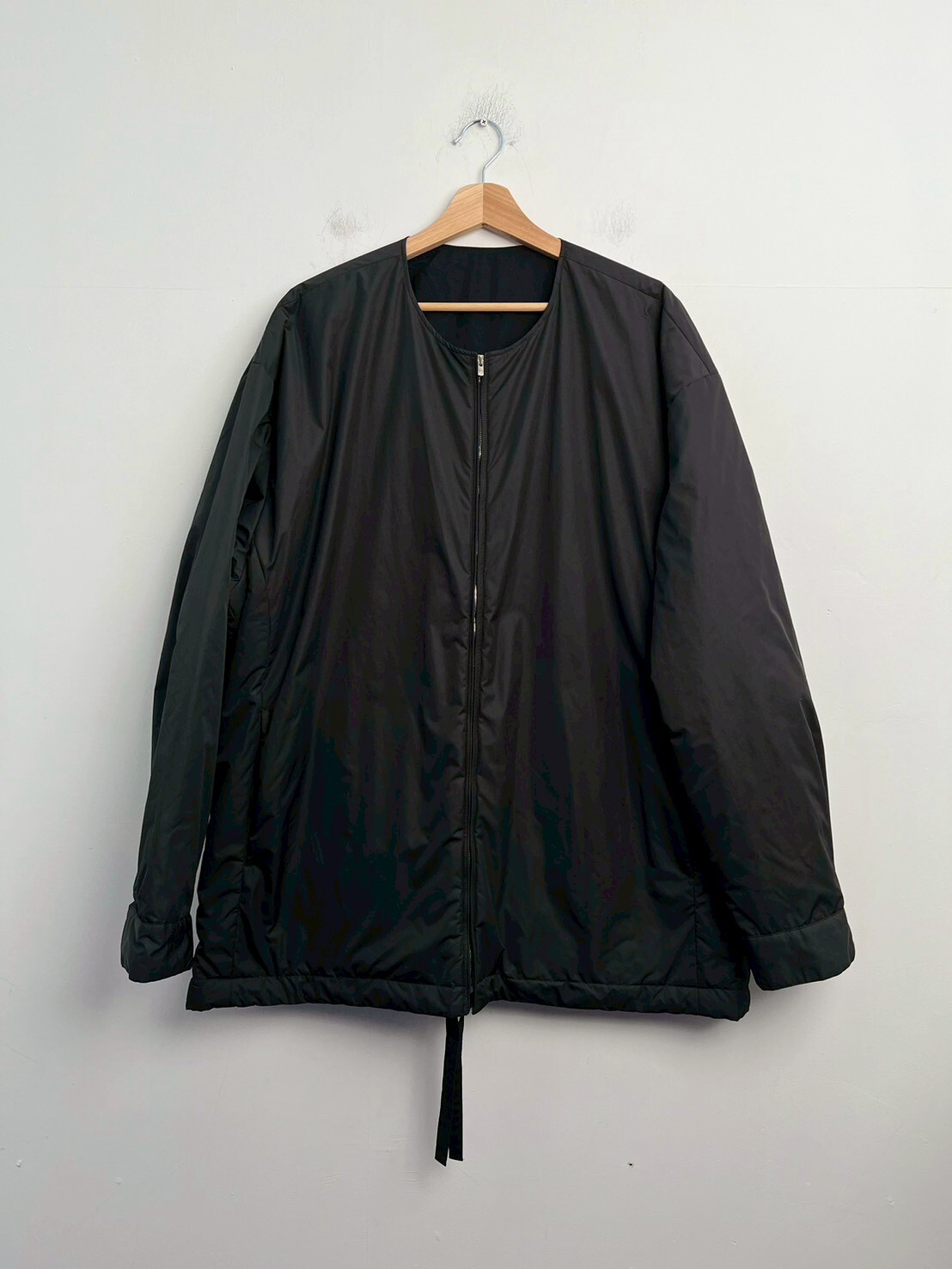 SSSTEIN REVERSIBLE PADDED NO COLLAR ZIP JACKET SIZE L