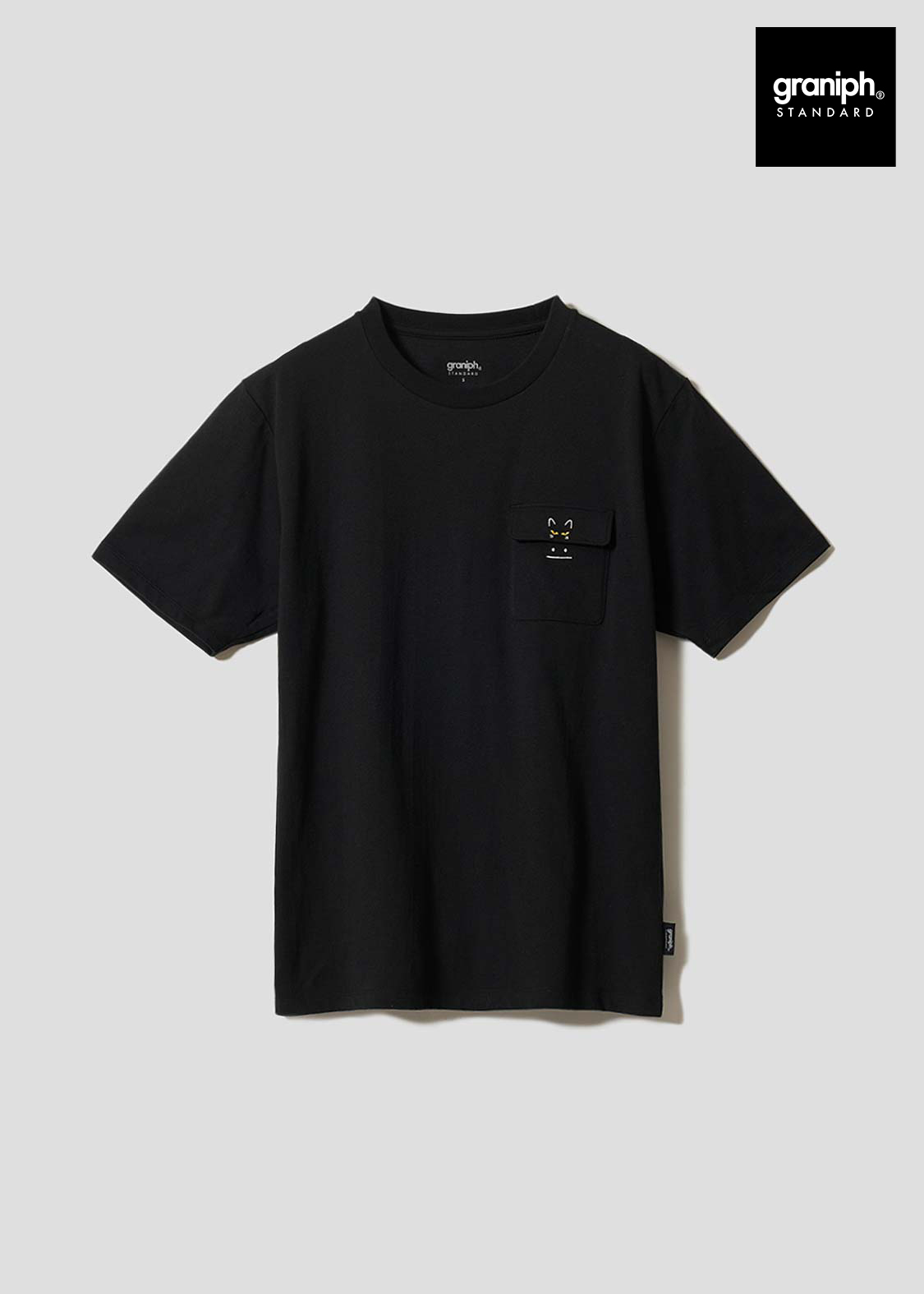 日本預訂 graniph GH Nekokaburi Beautiful Shadow | Pocket T-shirt