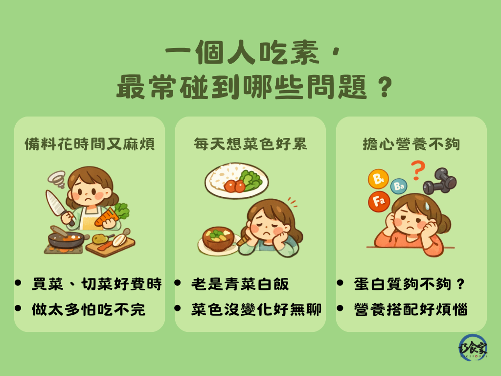 一個人吃素最常遇到哪些問題