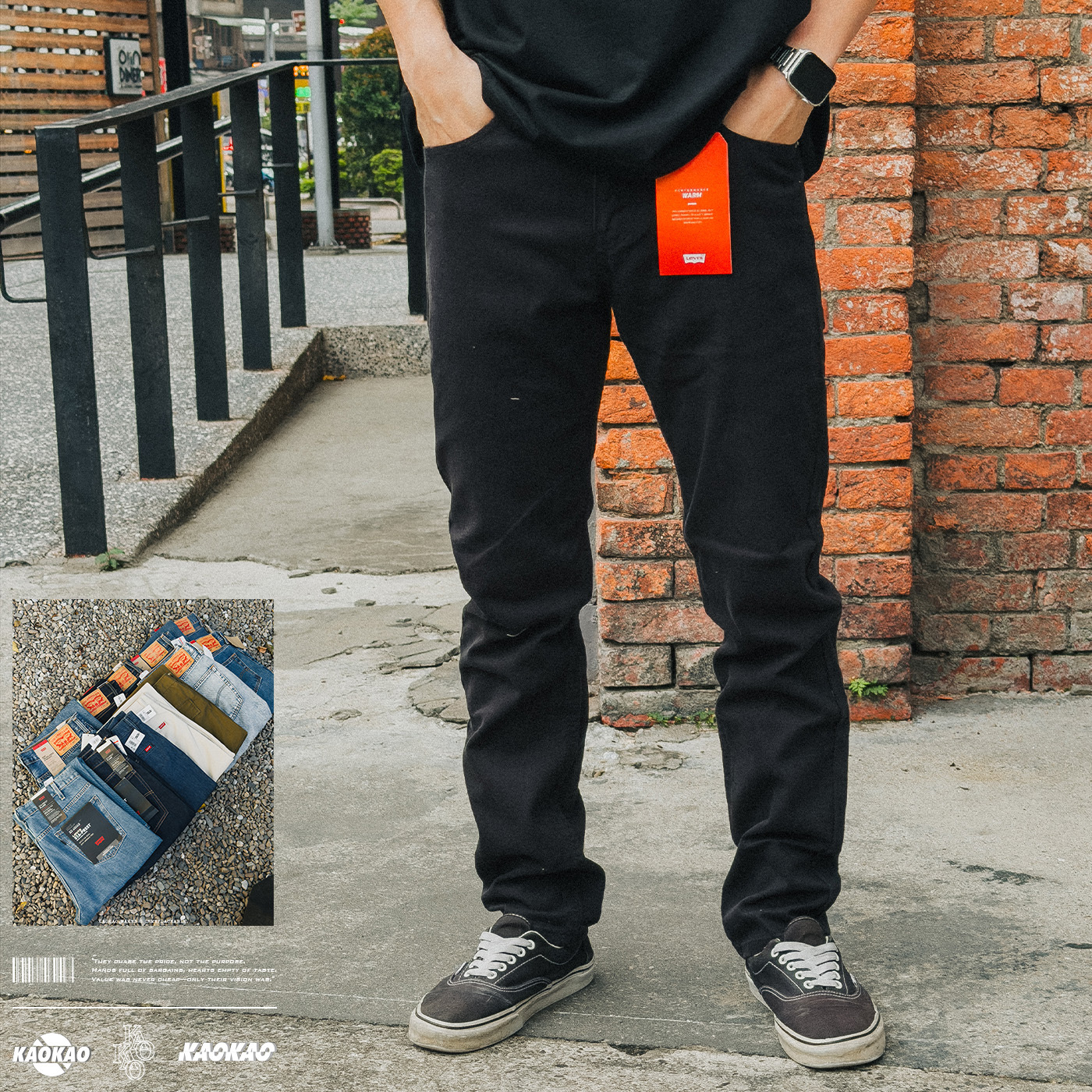 Levi's Men's 555 直筒牛仔褲 白【A72230012】