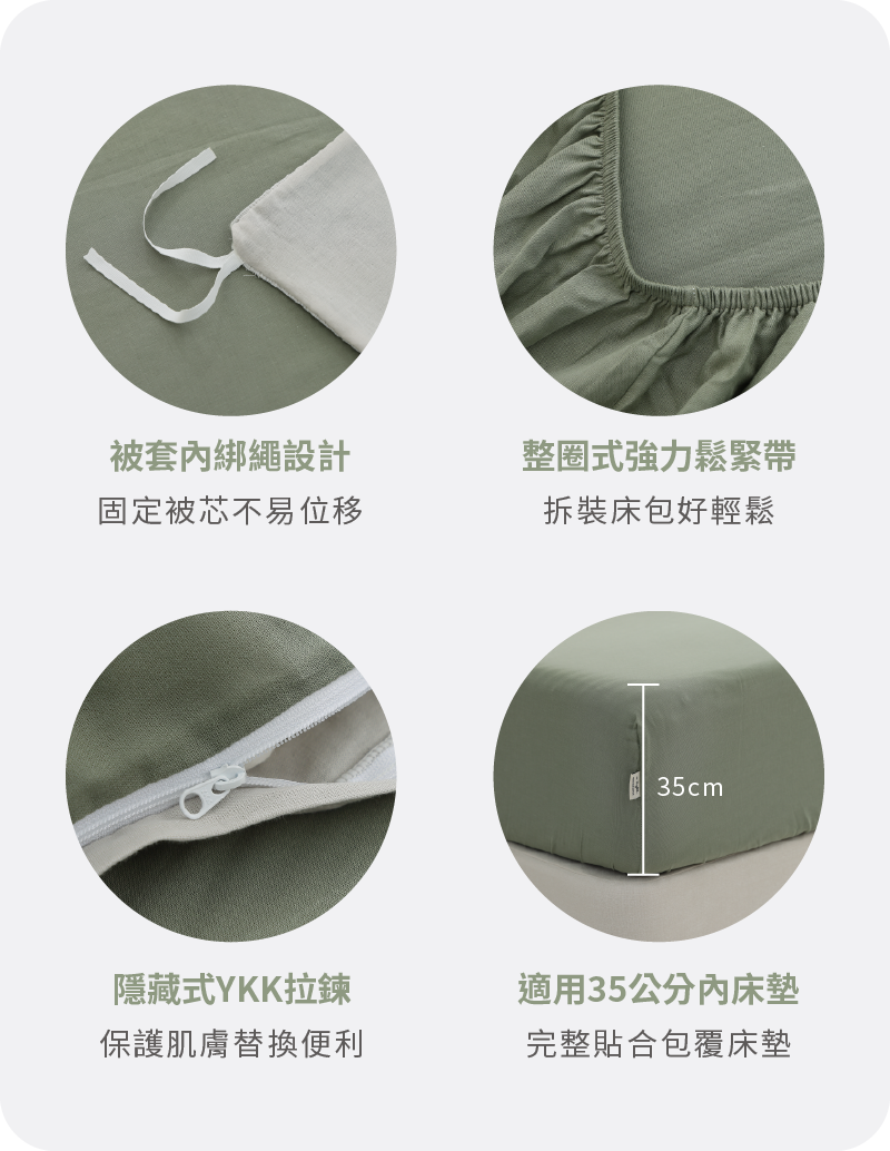 純棉雙層紗細節做工