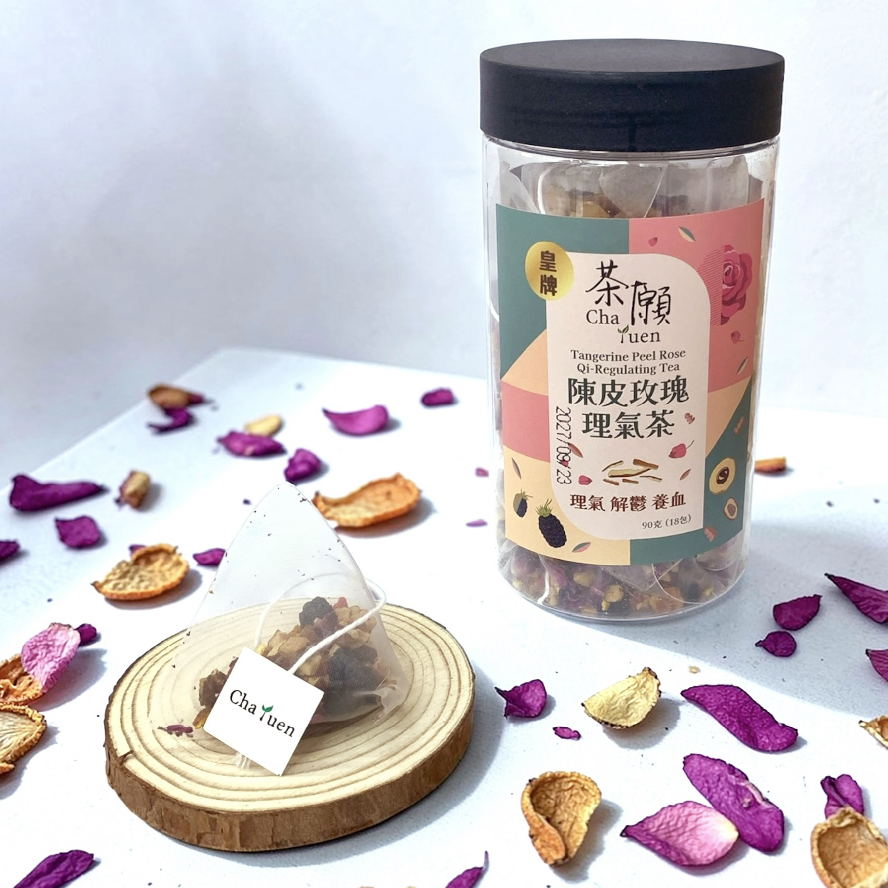 茶願 - 皇牌系列 陳皮玫瑰理氣茶 (18包裝) 理氣 解鬱 養血