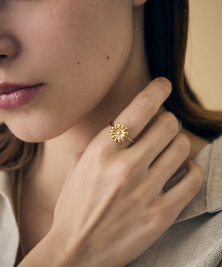 [連線優惠] ete 珍珠雛菊戒指