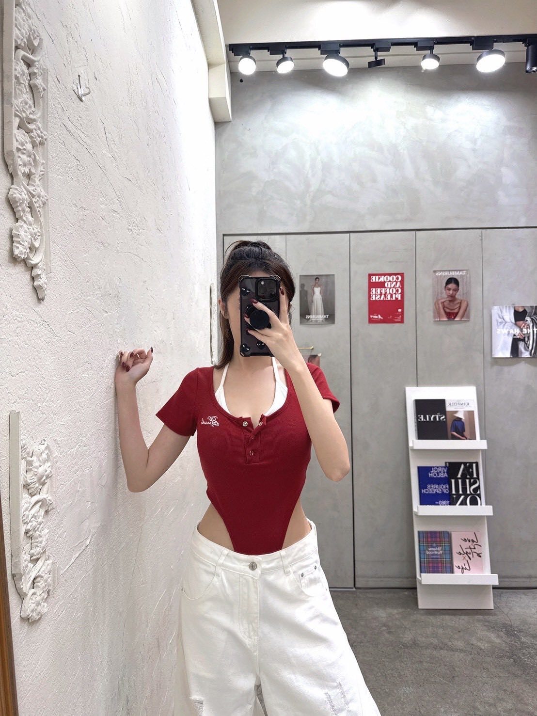 辣妹ins感假兩件連體衣🀄