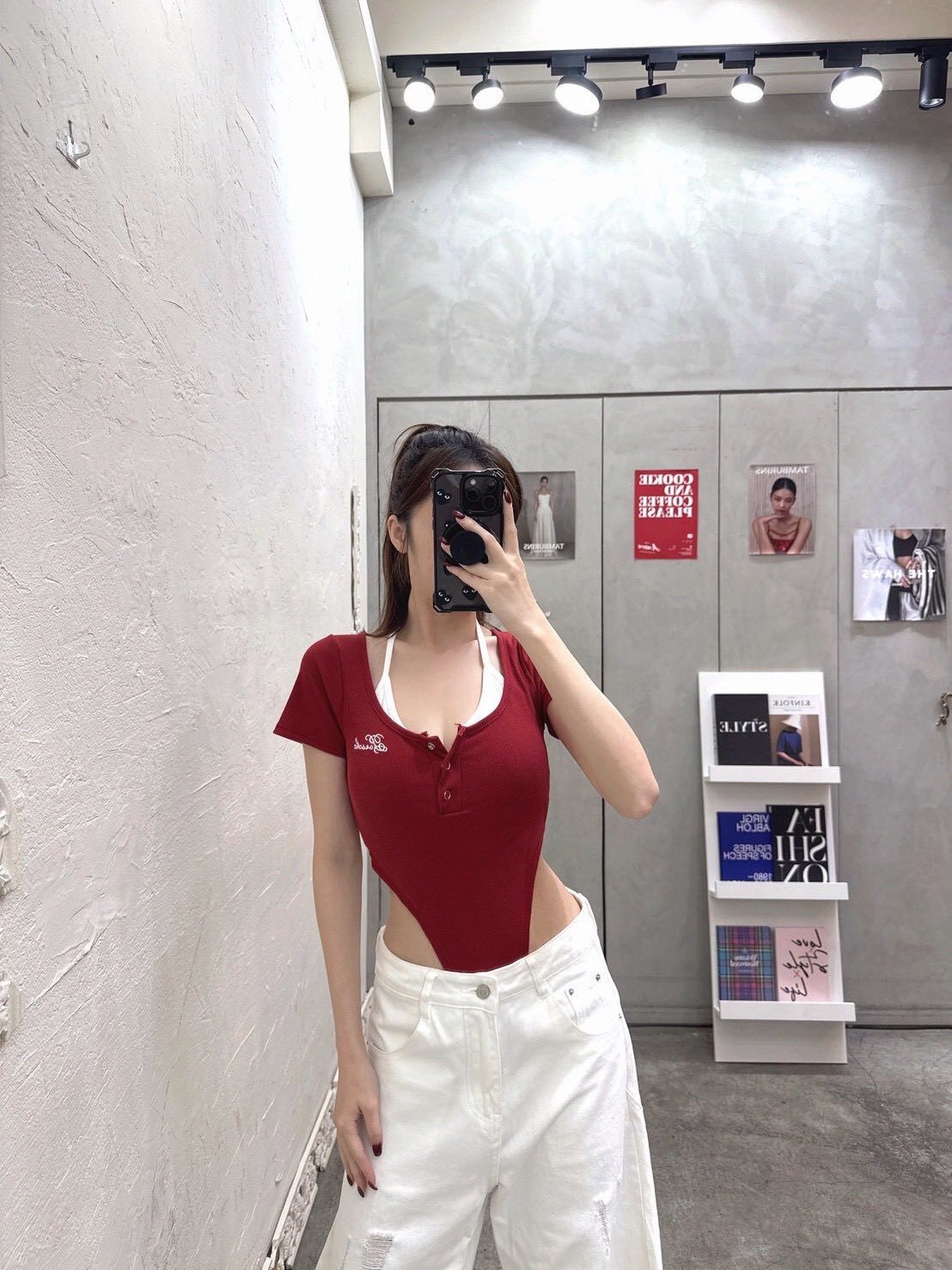 辣妹ins感假兩件連體衣🀄