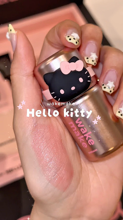 韓國最新出 WAKEMAKE x Hello Kitty 黑色特別版 SHAKING BLUR CHEEK搖搖亮膚胭脂液