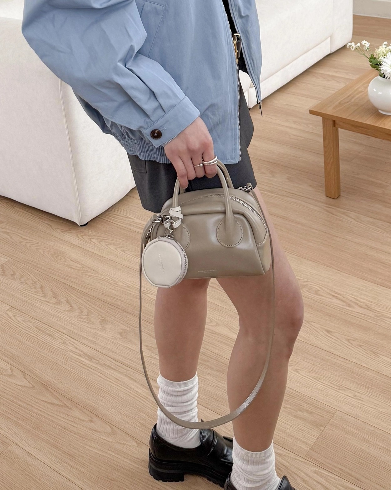 【 4/19收單 】Bucks & Leather Bowling Mini（Pull-up）保齡球迷你包 韓國