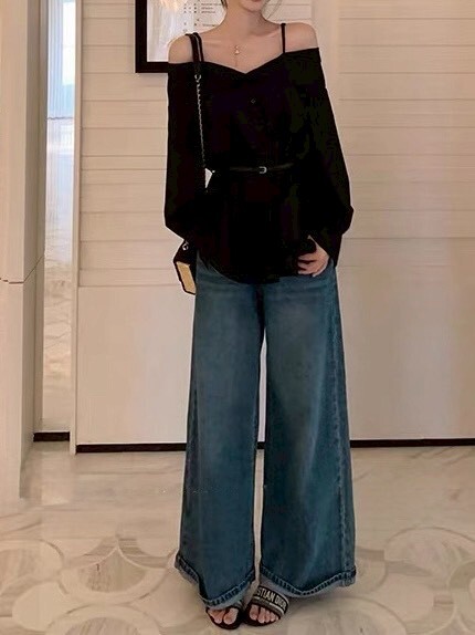 設計師家襯衫式吊帶裙