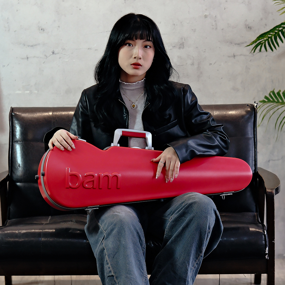 【預購品6月底到貨】GRAFFITI 塗鴉系列 中提琴三角盒 (覆盆子紅)