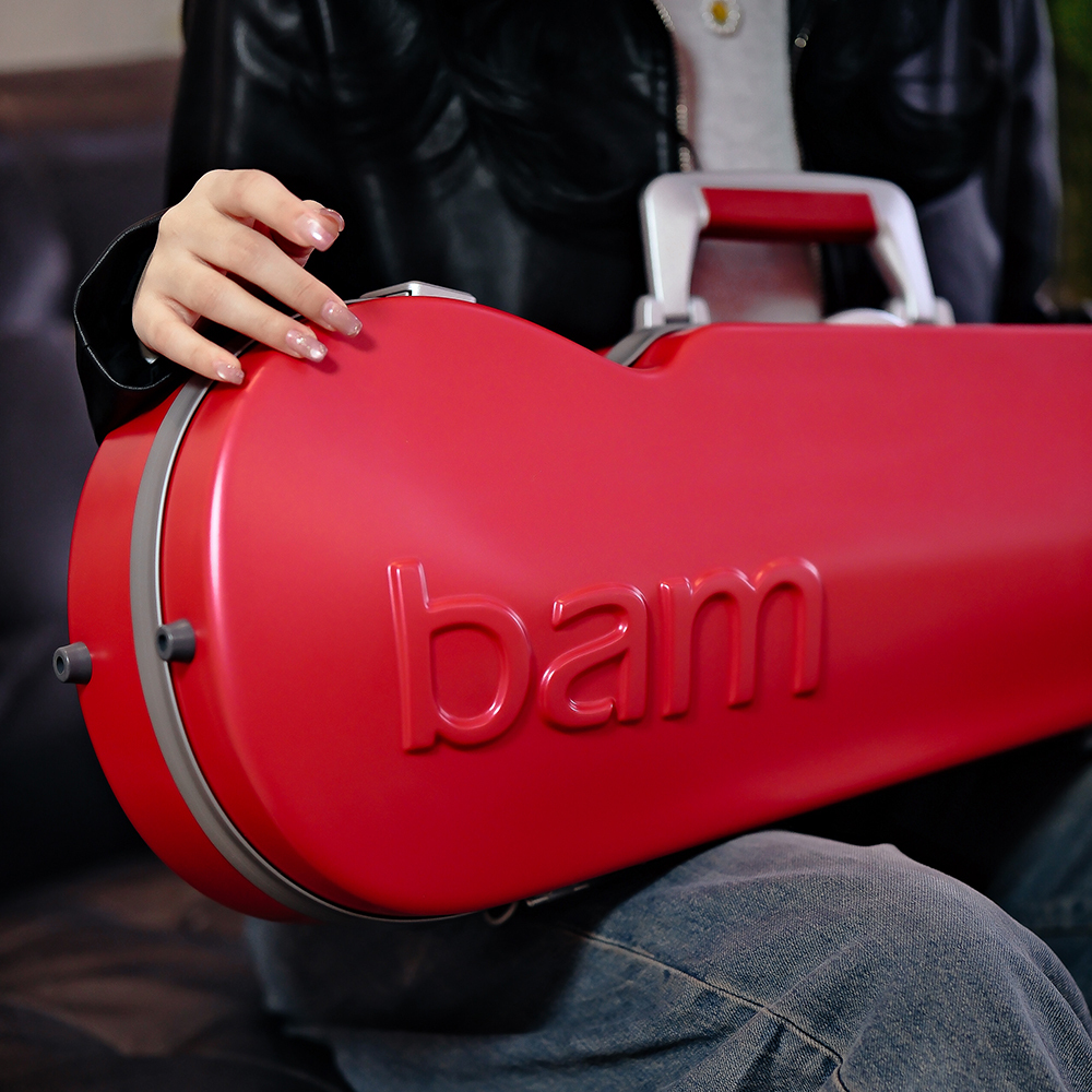 【預購品6月底到貨】GRAFFITI 塗鴉系列 中提琴三角盒 (覆盆子紅)