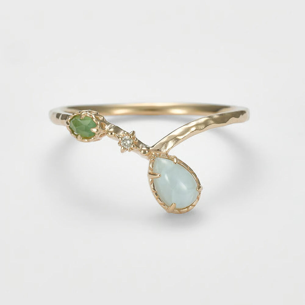 [連線優惠] agete K5 多寶石/鑽石戒指