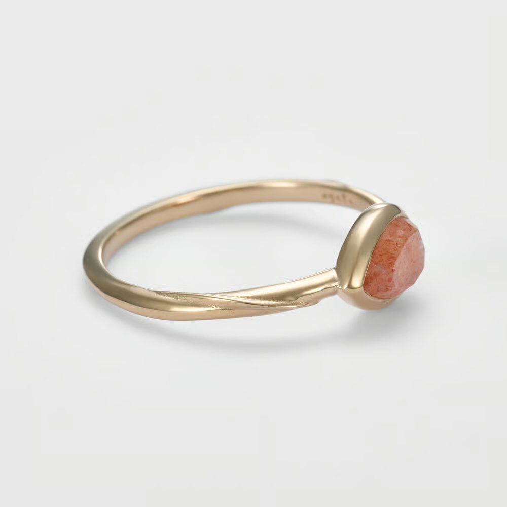 [連線優惠] agete 金太陽石戒指