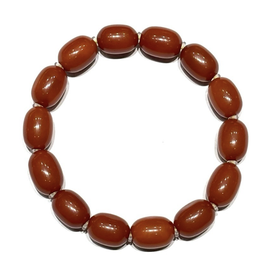 A260330—A5—9mm+老蠟棗珠手串（膠隔片）