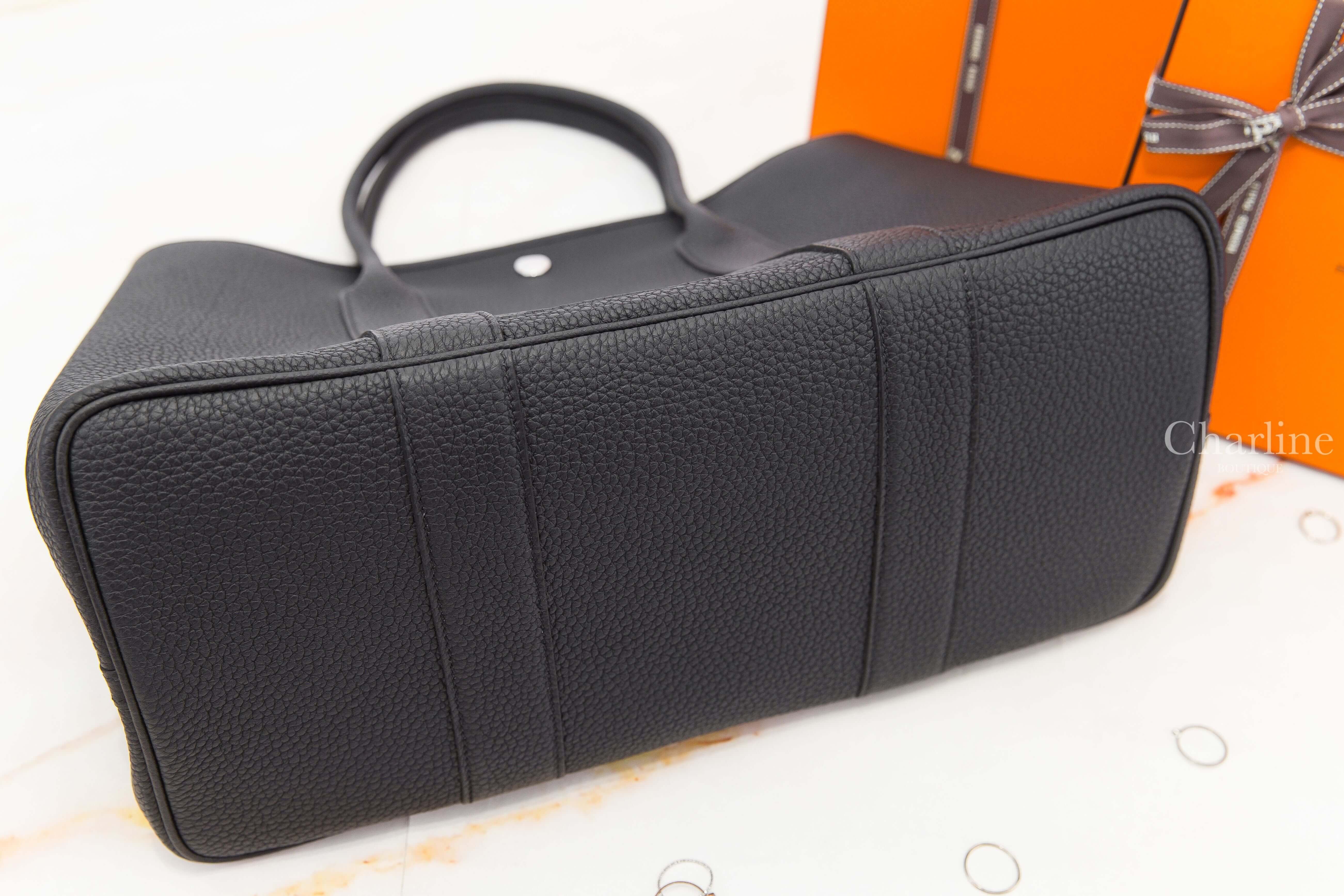Hermès Garden Party 36cm 89 Noir Veau Negonda 黑色手提包-Charline Boutique 精品代購