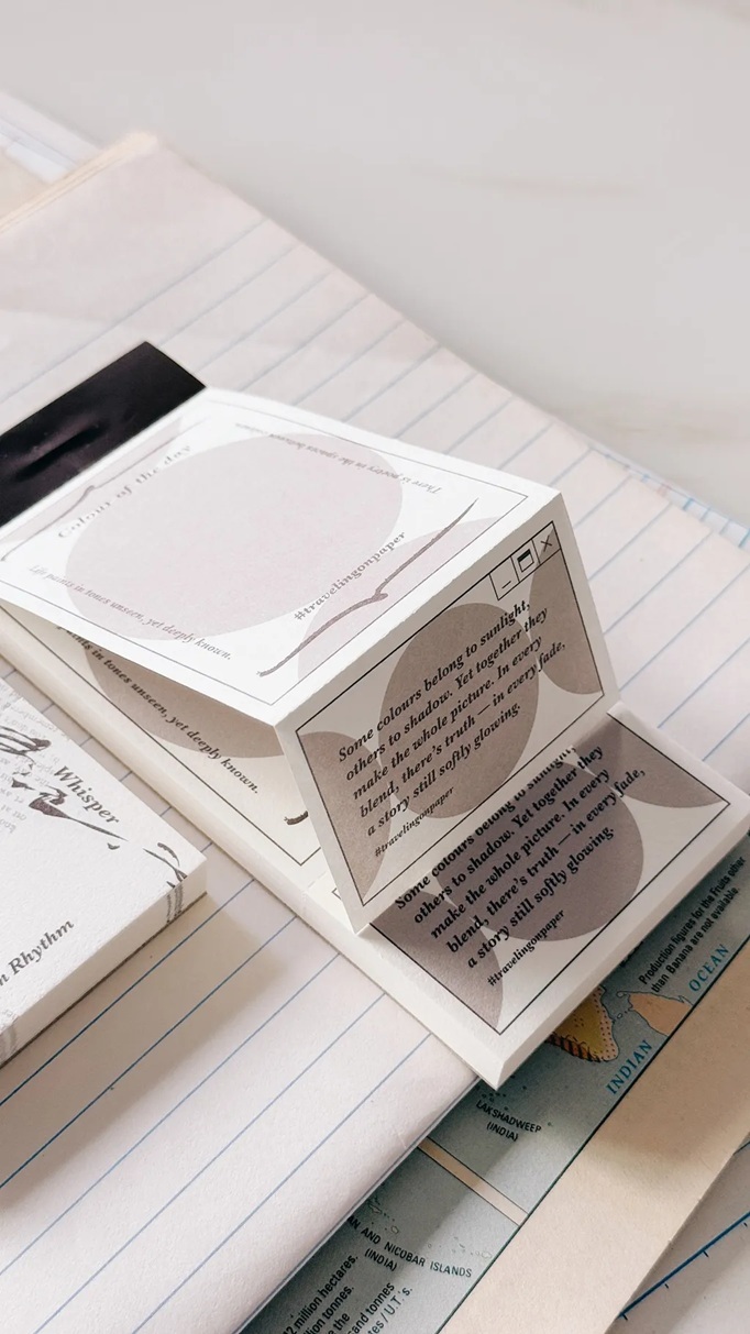 紙上旅行．Colour of the day 便簽本